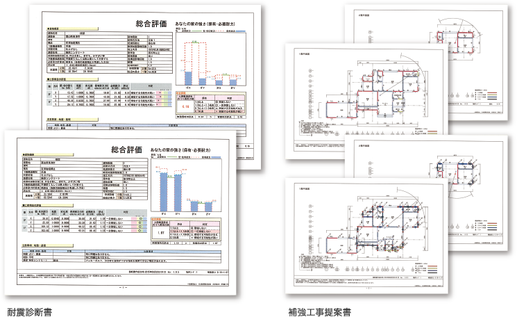 耐震診断書・補強工事提案書