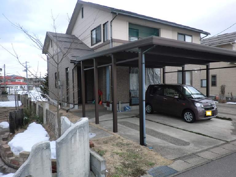 カーポート囲い及び風除室工事