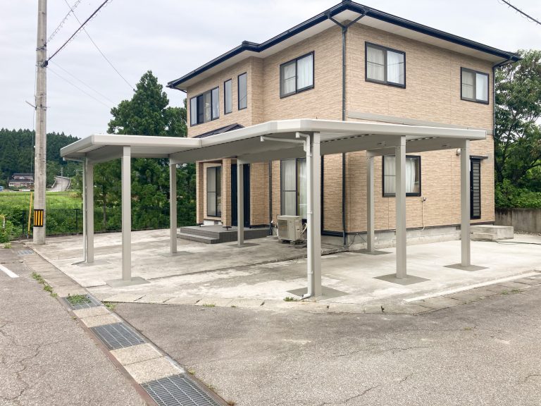 木製カーポートからアルミカーポートへ取替工事