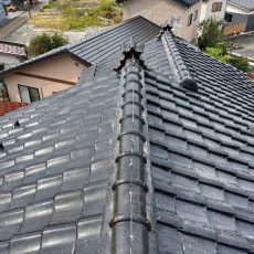 瓦屋根からの雨漏り修繕　火災保険は大事です！の画像